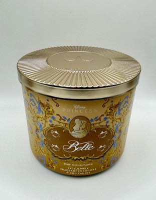 NEW Bath & Body Works Disney Princess BELLE 3-Wick Large Fragrance