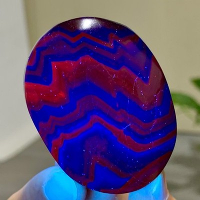 95-G Natural colored fluorite quartz crystal block spiritual glow under UV light