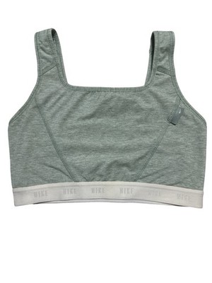 nike indy sports bra size large green soft tee DD1213-357