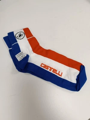 Calcetines de ciclismo Castelli Thermolite bandera de Francia L-XL NOS retro ... - Imagen 1 de 4