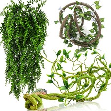 Reptile Vines, Flexible Jungle Climbing Vines Terrarium Green