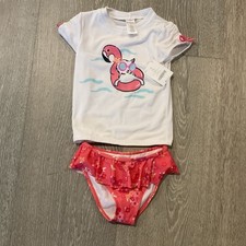 Gymboree Kids Toddlers 2 Piece Rash Guard Bathing Suite Size 5T UV Protection