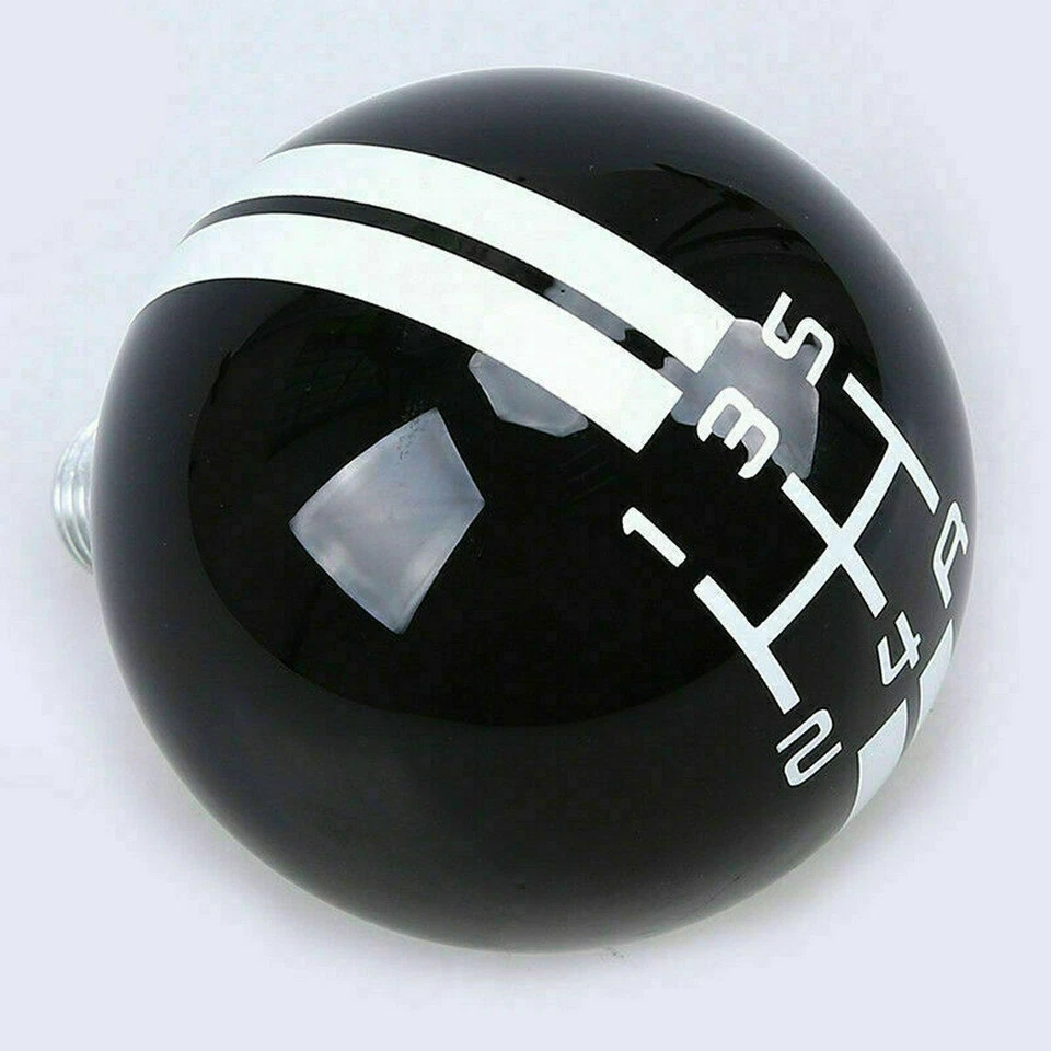 For Ford Mustang Shelby GT500 Black Round Manual 5Speed Shift Knob Shifter - Image 2 of 4