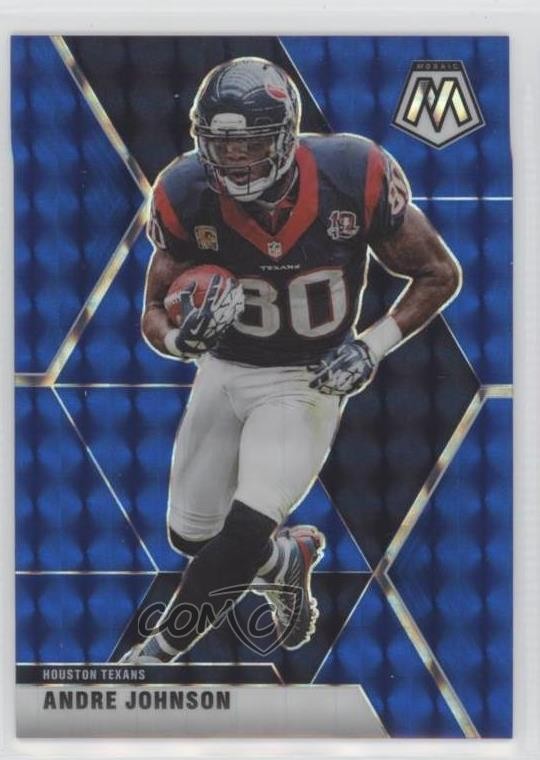 2020 Panini Mosaic Blue Mosaic Prizm 10/99 Andre Johnson #86 HOF 11xt