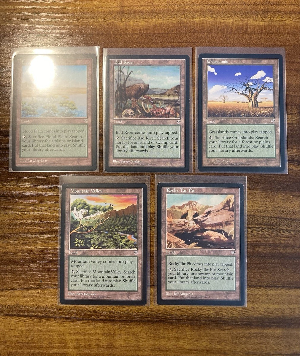 MTGMIRAGE Allied SAC/FETCH Dual LANDS SETMirage NM 1996 UNCOMMON Vintage  Lands | eBay