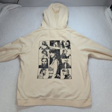 Taylor Swift Eras Tour Hoodie Women's Large Pullover Graphic Beige