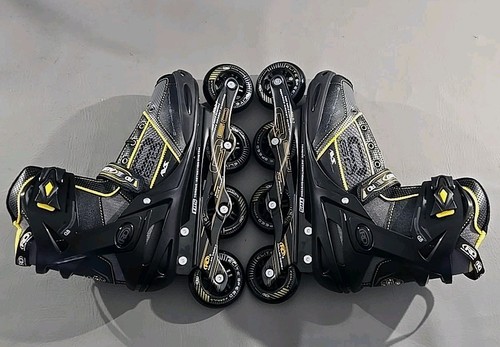 Roller Derby AERIO Q-60 Men's Inline Skates Black/Yellow Size 10 - Picture 5 of 13
