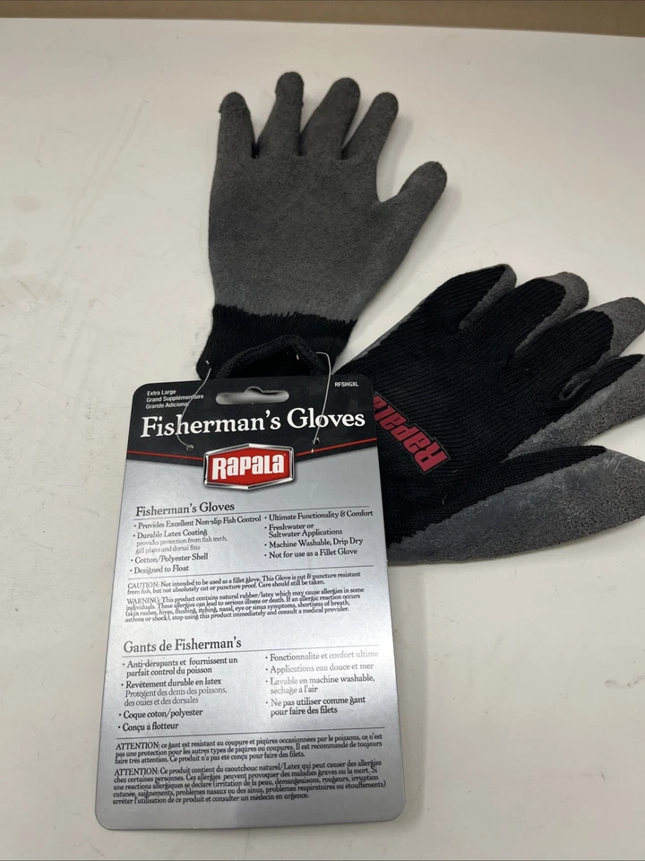 Guantes de Pescador Rapala - Guantes de Pesca Antideslizantes Guante de Agua Dulce y Salada Foto 3 de 3