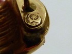 DESIGNER SIGNED C CROSS C 750 18K GOLD PUFFED QUILTED HUGGIE EMBOSSED EARRINGS — photo 9