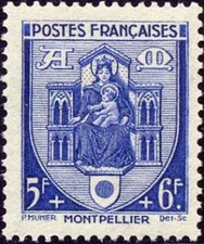 France num Yvert 536 ** MNH Armoirie Montpellier Année 1941