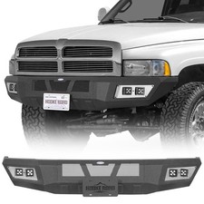 Front Bumper for 1994-2001 Ram 1500  2500 3500 Street Style LED Lights No Drill