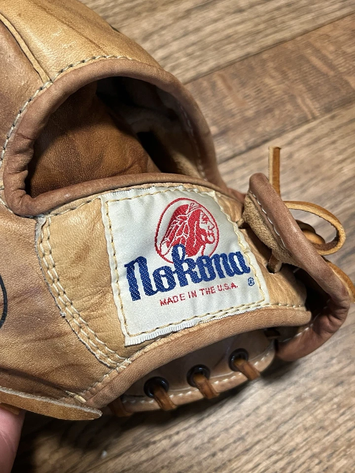 Vintage Nokona Baseball Glove AMG500-CW Left Hand Thrower Softball Baseball 13” - Image 4 of 4