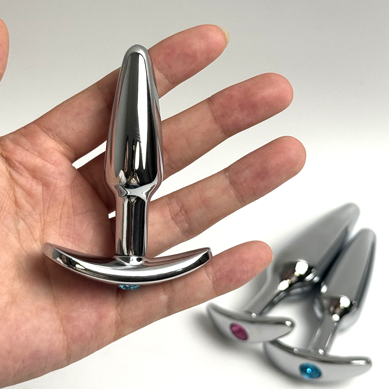 Stainless Steel Anal Butt Plug Vagina Prostate Stimulation Wearable Sex Toy SM
