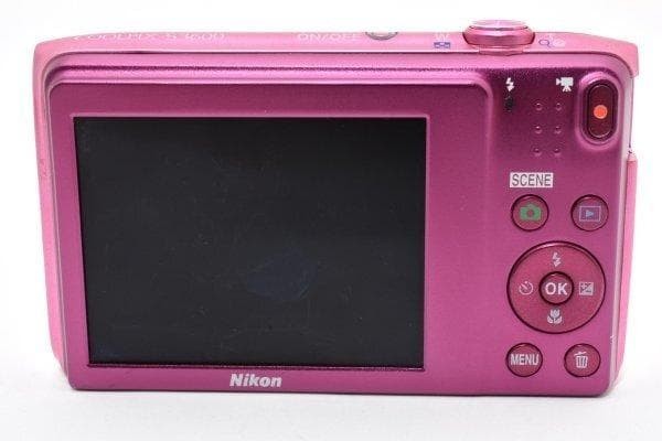 Nikon COOLPIX S3600 Pink 20.1MP 8x Optical zoom Compact Digital