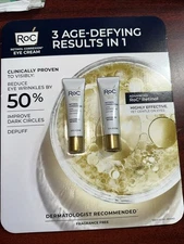 NEW RoC Retinol Correxion Line Smoothing Eye Cream, 0.5 Ounce (Pack of 2)