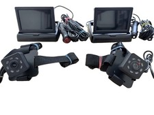 Lot Of 2 Baby Car Seat Camera Mirror w 4.3  HD Night Vision Function Display EUC