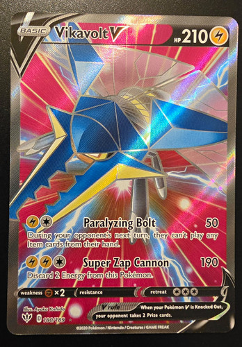 Vikavolt V (Full Art) Pokemon SWSH03 Darkness Ablaze 180/189 Ultra Rare Holo NM