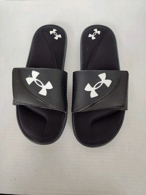 Under Armour Ignite VI Slides Foam Mens Size 10 Black Sandals 3022711-003