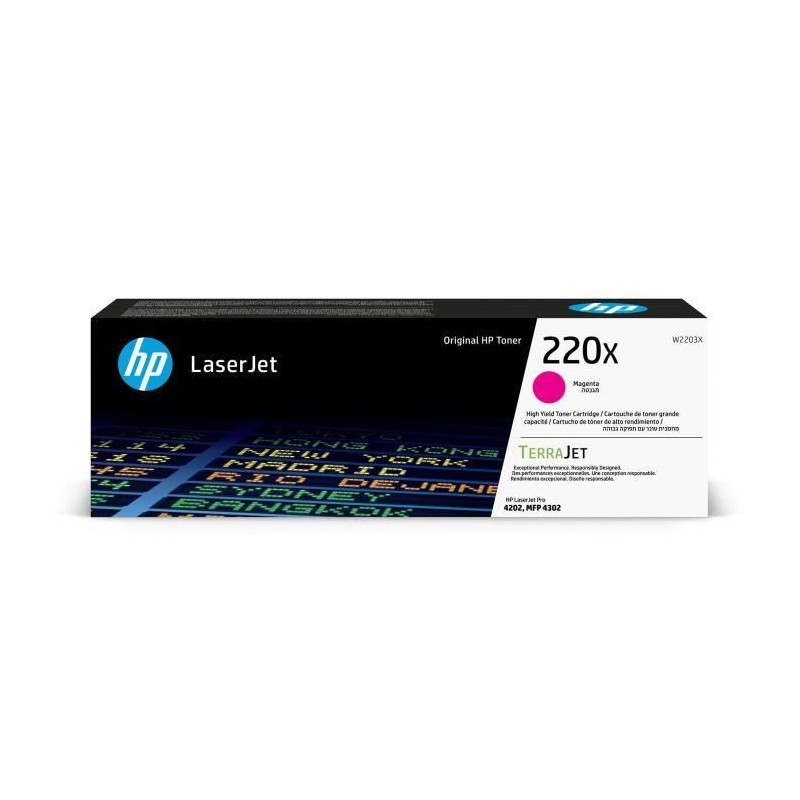 Cartouche W2203X HP 220X Magenta Haute Capacité pour des Impressions Laser Durables