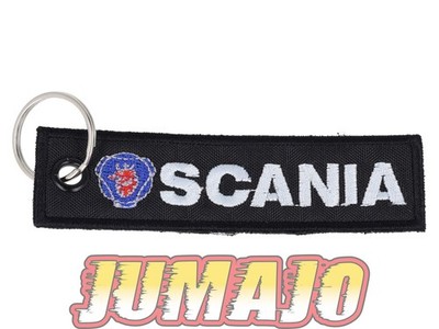 PC35 PORTE CLEF Broderie tissu environ 10,2cm x 2,8cm : Scania