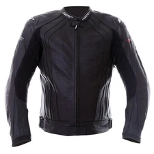 RST R-Sport CE Mens Leather Motorcycle Jacket Black