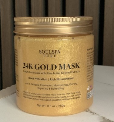 Gold Face Mask Shea Butter  4 In 1 Deep Hydration.