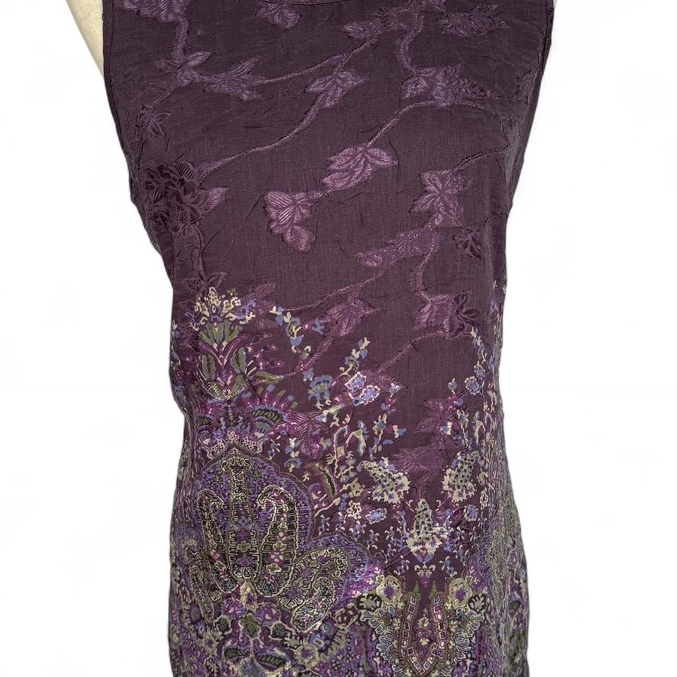 Top sin mangas Coldwater Creek púrpura cachemir  Foto 3 de 4