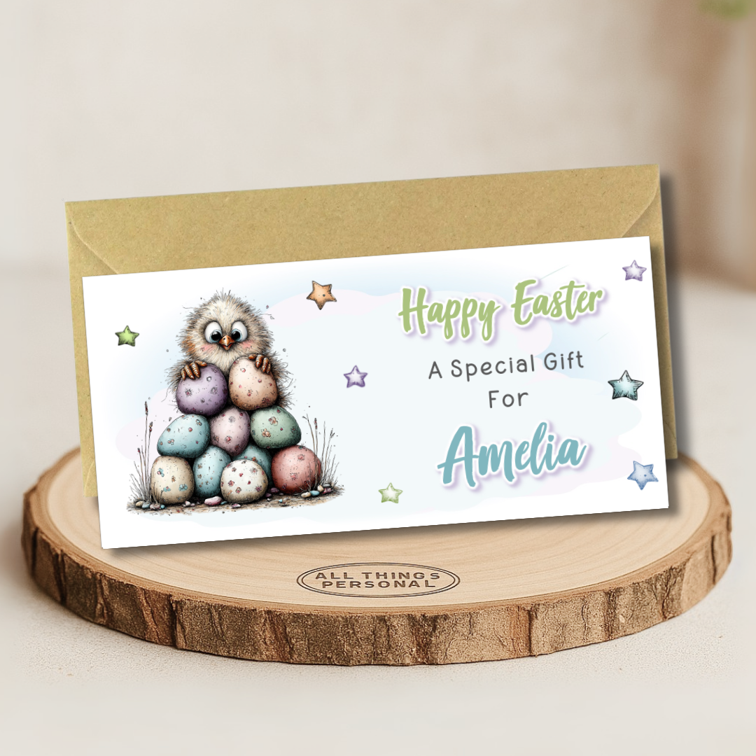 Easter Money Wallet with Envelope Personalised Gift Card Holder Voucher Cash