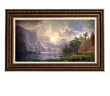 -Among the Sierra Nevada Mountains, California (1868), By Albert Bierstadt Oi...