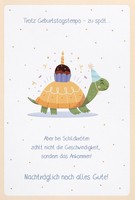 Geburtstag VerspäTet NachträGliche Unverpackte GlüCkwunschkarte Mit Umschlag Sch