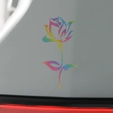 2PCS Bling Rose Car Sticker Decal, Waterproof Vinyl Automotive Bumper Sticker...