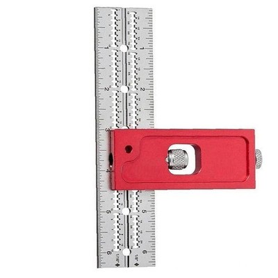 Red Combination Square Set Woodworking Joinery Measuring Ruler Carpenter Tool...