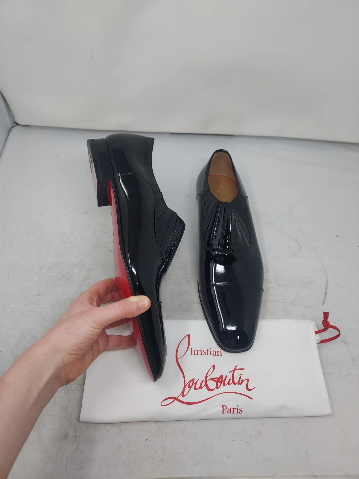 Christian Louboutin — Christian Louboutin EU 44.5 US 11.5 MENS NEW Greg on Flat Patent Leather Shoe