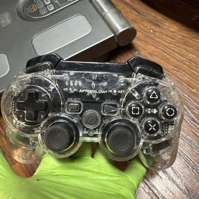 PDP Afterglow Wireless Controller Playstation 3 PS3 - Clear 064-015T ~NO DONGLE 