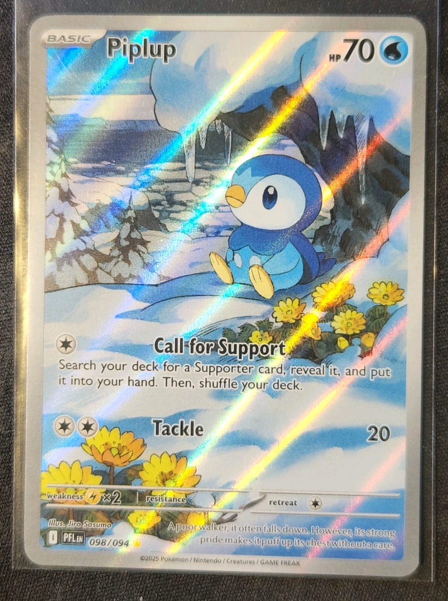 PIPLUP 2025 Pokemon Mega Evolutions Phantasmal Flames #098 Ill