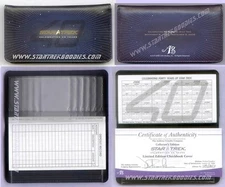 Star Trek 40 Years Grandio LEATHER CHECKBOOK COVER #149/250 w/COA & Register!
