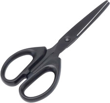 Natsumebaics 6" Small Scissors All Purpose Cute Black Office Paper Scissors Craf