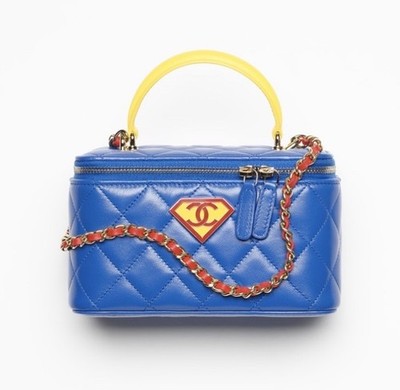 CHANEL Vanity Bag Superman Supergirl DC Collaboration Métiers D art BNIB HTF!