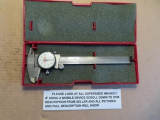 Starrett No.120A Dial Caliper 0 to 6" Hardened Stainless Steel USA SUPER CLEAN