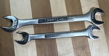 Vintage Craftsman -vv- 44507 44508 Open End Combination Wrench Set 13 15 17 19mm Vintage Craftsman -vv- 44507 44508 Open End Combination Wrench Set 13 15 17 19mm