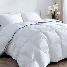 White Down Alternative Comforter Soft, Fluffy, and Cozy All Season Bedding, M...
