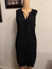 Old Navy Women Small Black V-Neck Dress