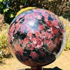 24.79LB Natural Astrophyllite Quartz Crystal"Fireworks Stone"The Ball Heals 690