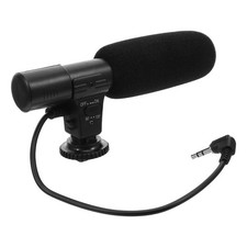 1PC Interview Microphone Recording Mic for DSLR Camera Camcorder Phone