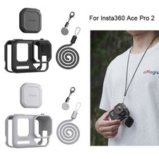 For Insta360 Ace Pro 2 Camera Silicone Protective Cover Case Lens Cap Accessory