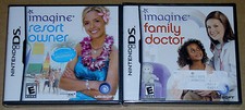 Nintendo DS Lot - Imagine Resort Owner (New) Imagine Family Doctor (New)