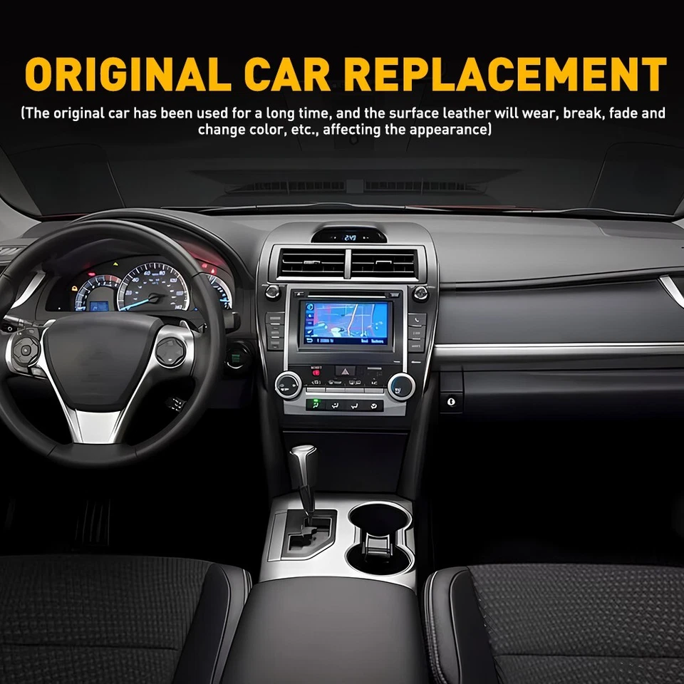 Tapa reposabrazos de cuero para Toyota Camry 2012-2017 tapa negro Foto 4 de 4