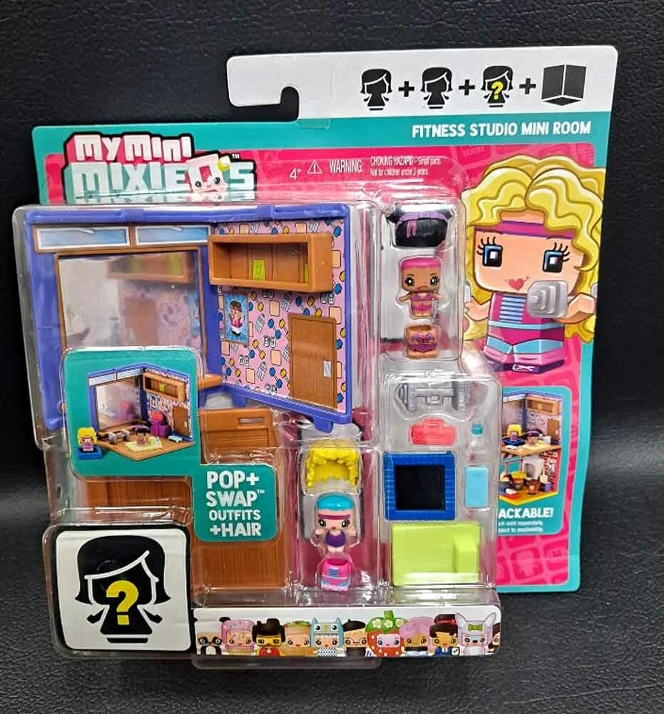 My Mini MixieQ's 'FITNESS STUDIO MINI ROOM' POP + SWAP OUTFITS +