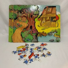 VINTAGE - Smurf Land Colorforms Play Set - 1981 - MISSING PARTS