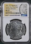 2021-CC MORGAN SILVER DOLLAR NGC MS70 ADVANCE RELEASES- RARE POPULATION OF 1,874